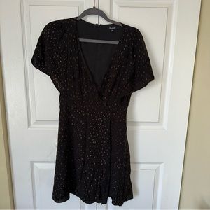 Madewell metallic dot dress